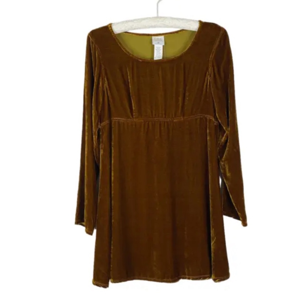NEW CMC Velvet Tunic Top Rayon Silk Sz. XS